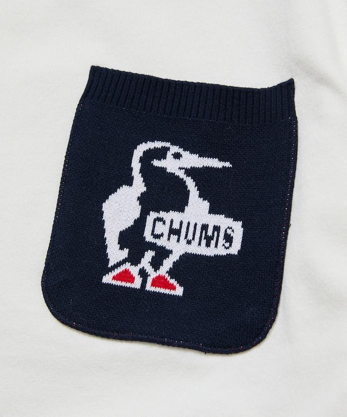 CHUMS×FREAK'S STORE特別款 Booby Bird針織口袋圓領長袖T恤