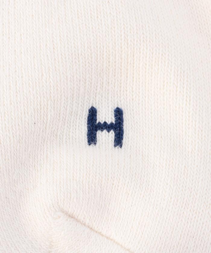 簡約標誌刺繡中筒襪(適合25.0-27.0cm)