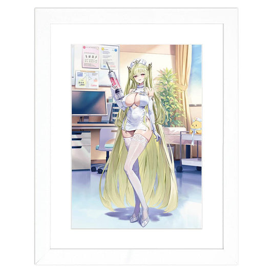 《碧藍航線》_全新繪製角色精美畫板(那不勒斯/護士)A4