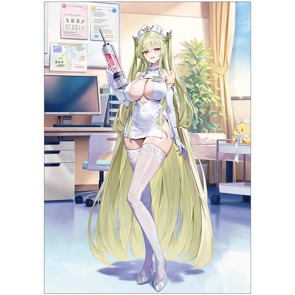 《碧藍航線》_全新繪製角色精美畫板(那不勒斯/護士)A4
