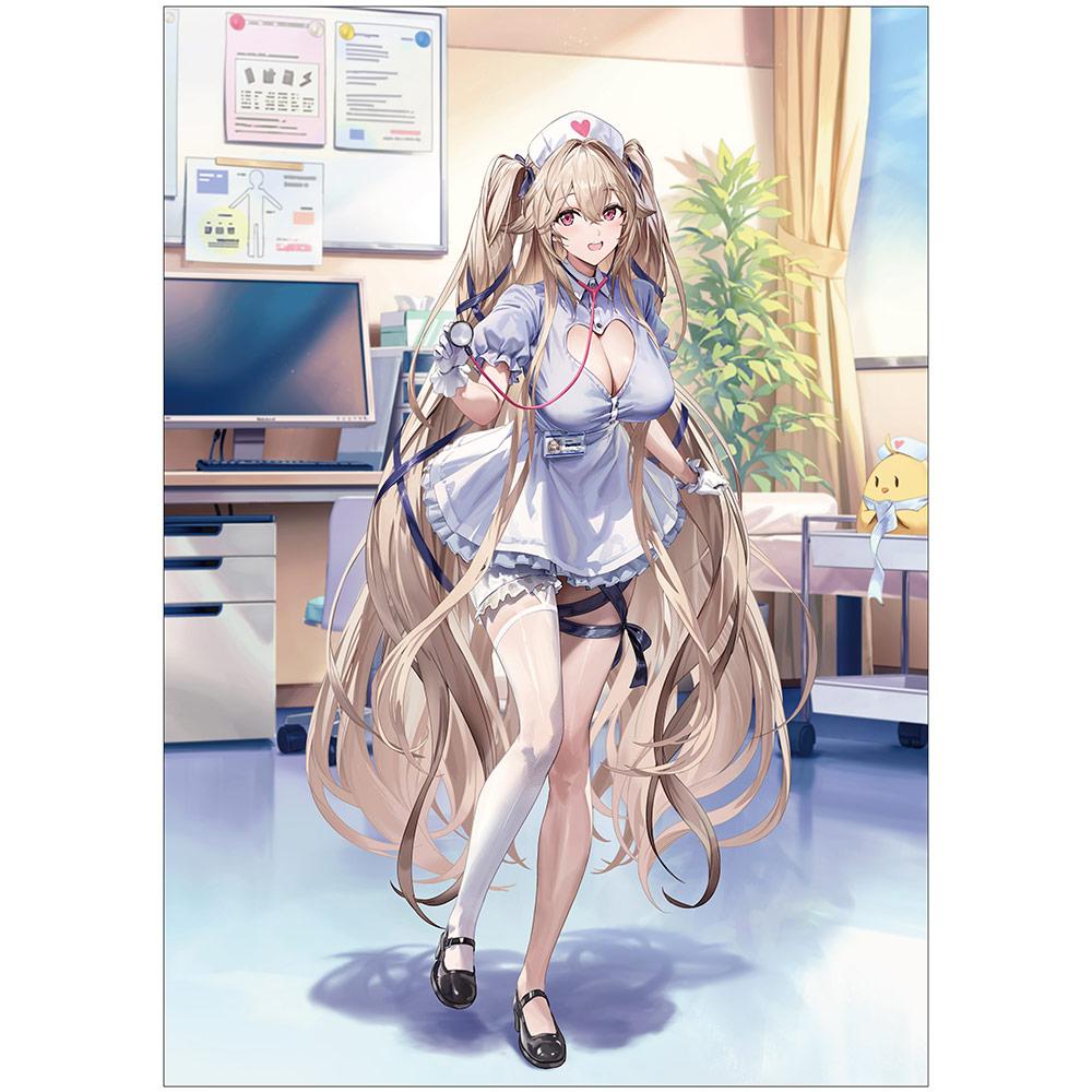 《碧藍航線》_全新繪製角色精美畫框(安克雷奇/護士)A4