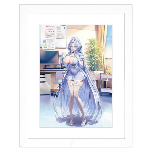 《碧藍航線》全新繪製角色精美畫板(阿爾薩斯/護士)A4