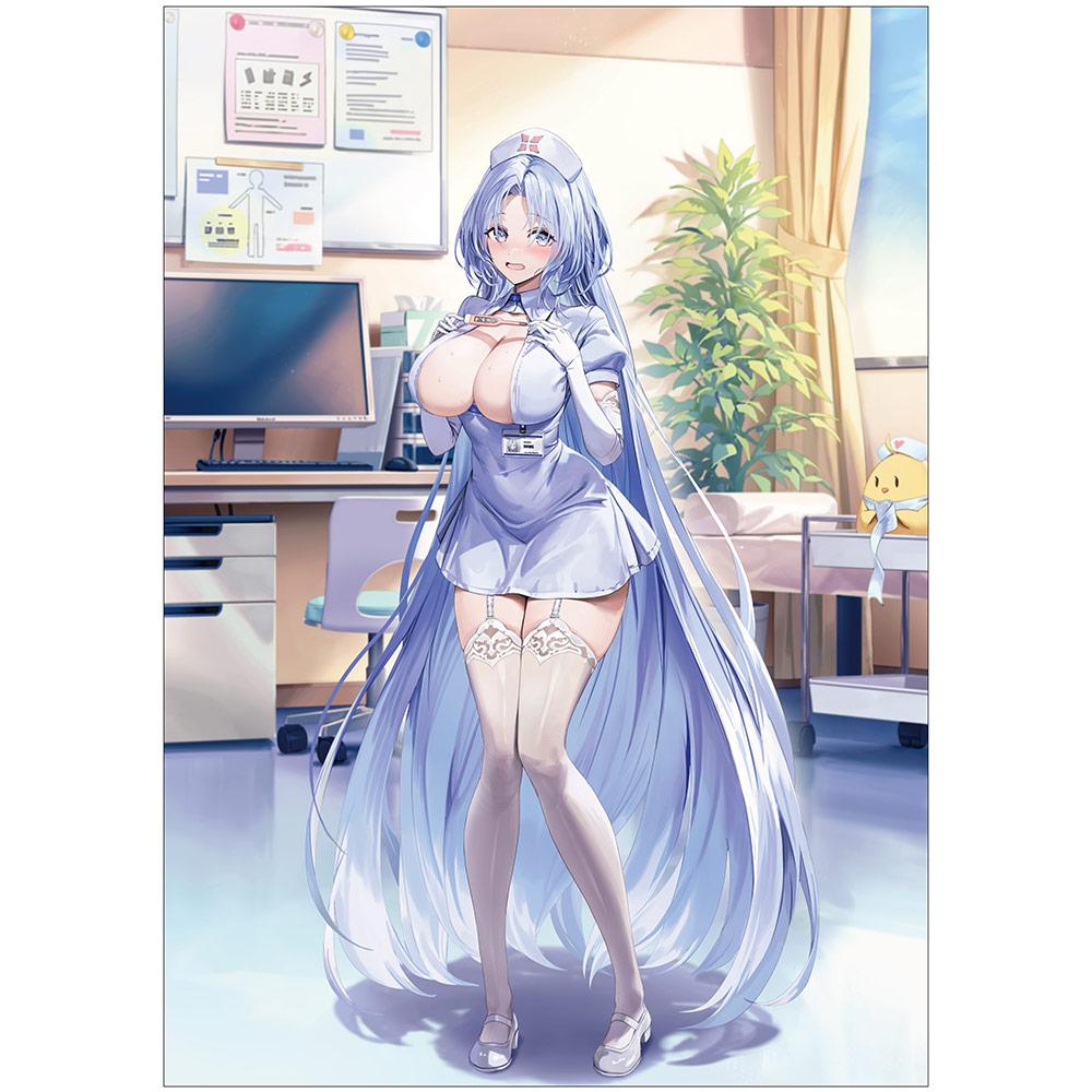 《碧藍航線》全新繪製角色精美畫板(阿爾薩斯/護士)A4