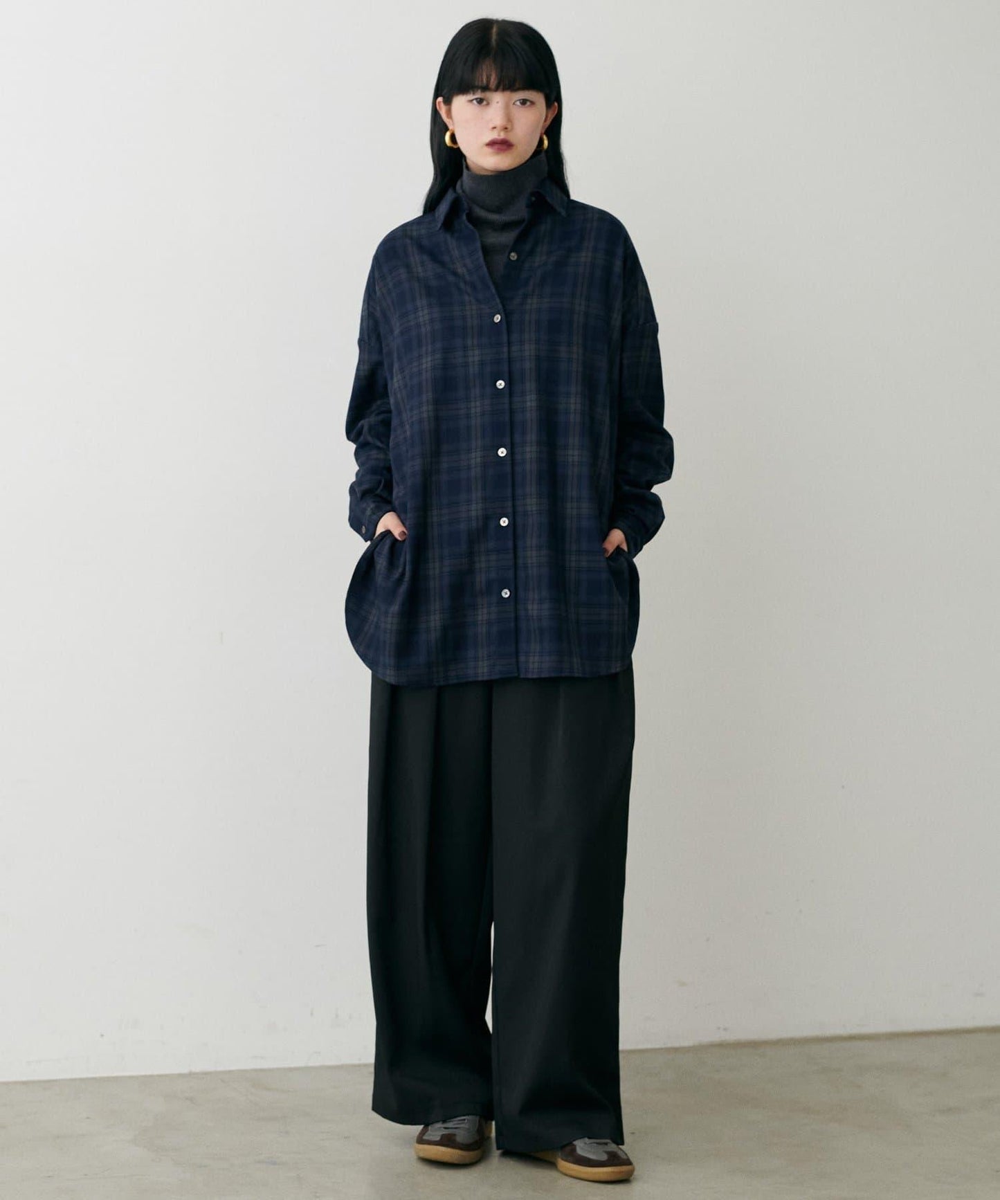 基礎羅紋高領衫