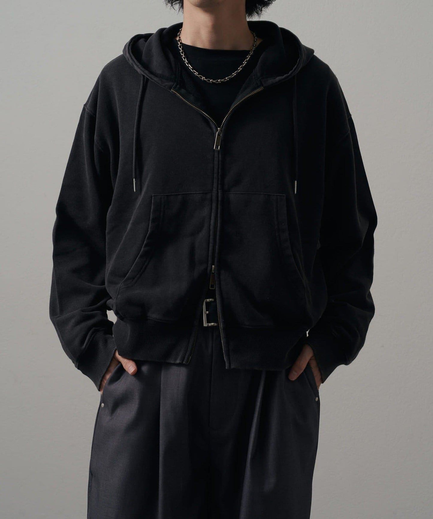 <Lui's ONE>雪花水洗拉鍊衛衣連帽衫