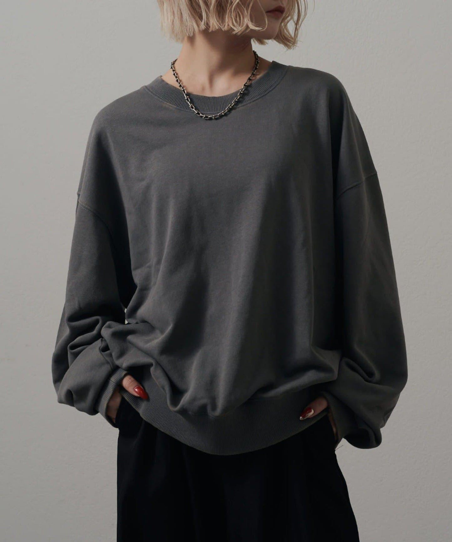 <Lui's ONE>雪花水洗圓領衛衣