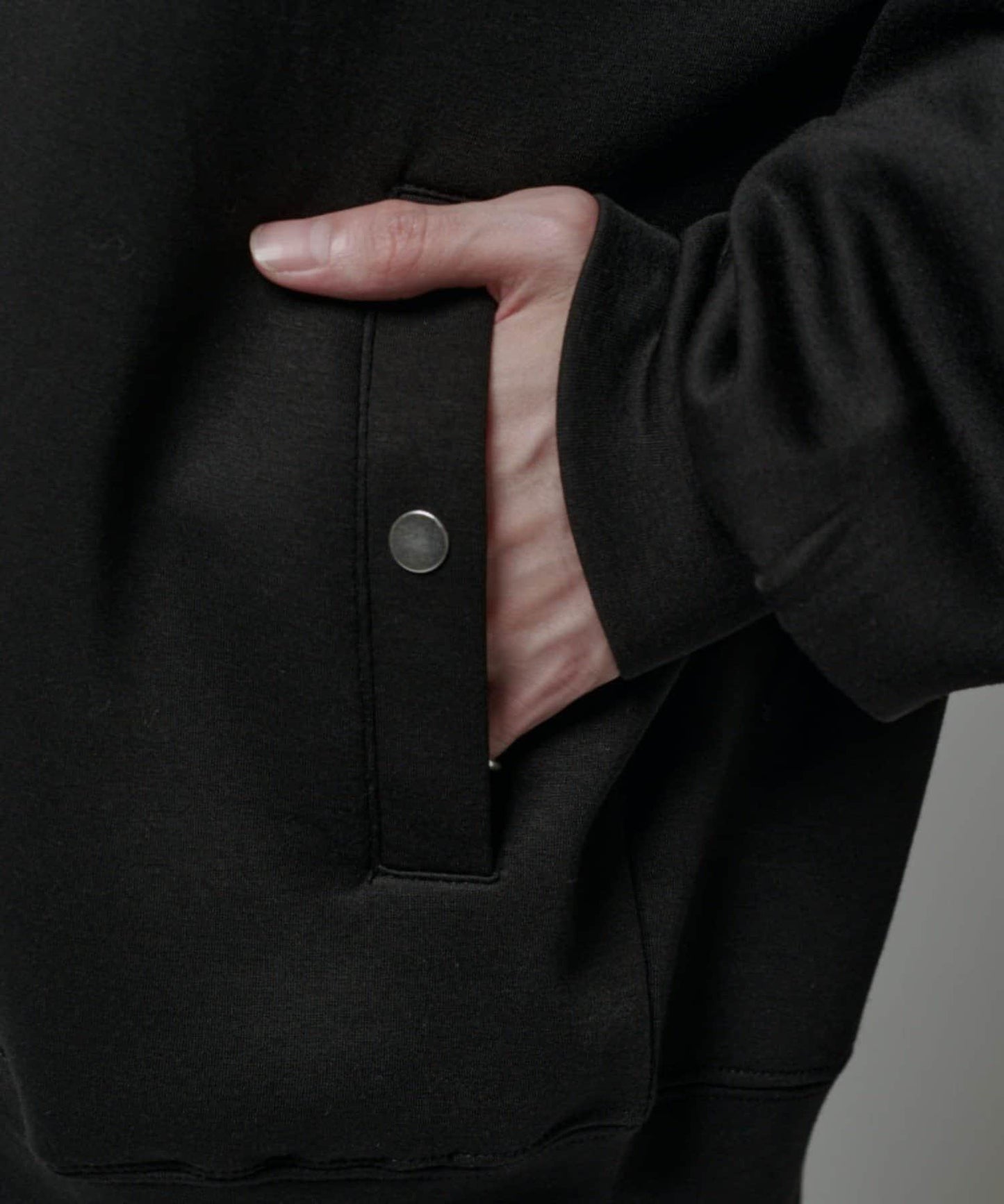 絲滑針織拉鍊連帽衫