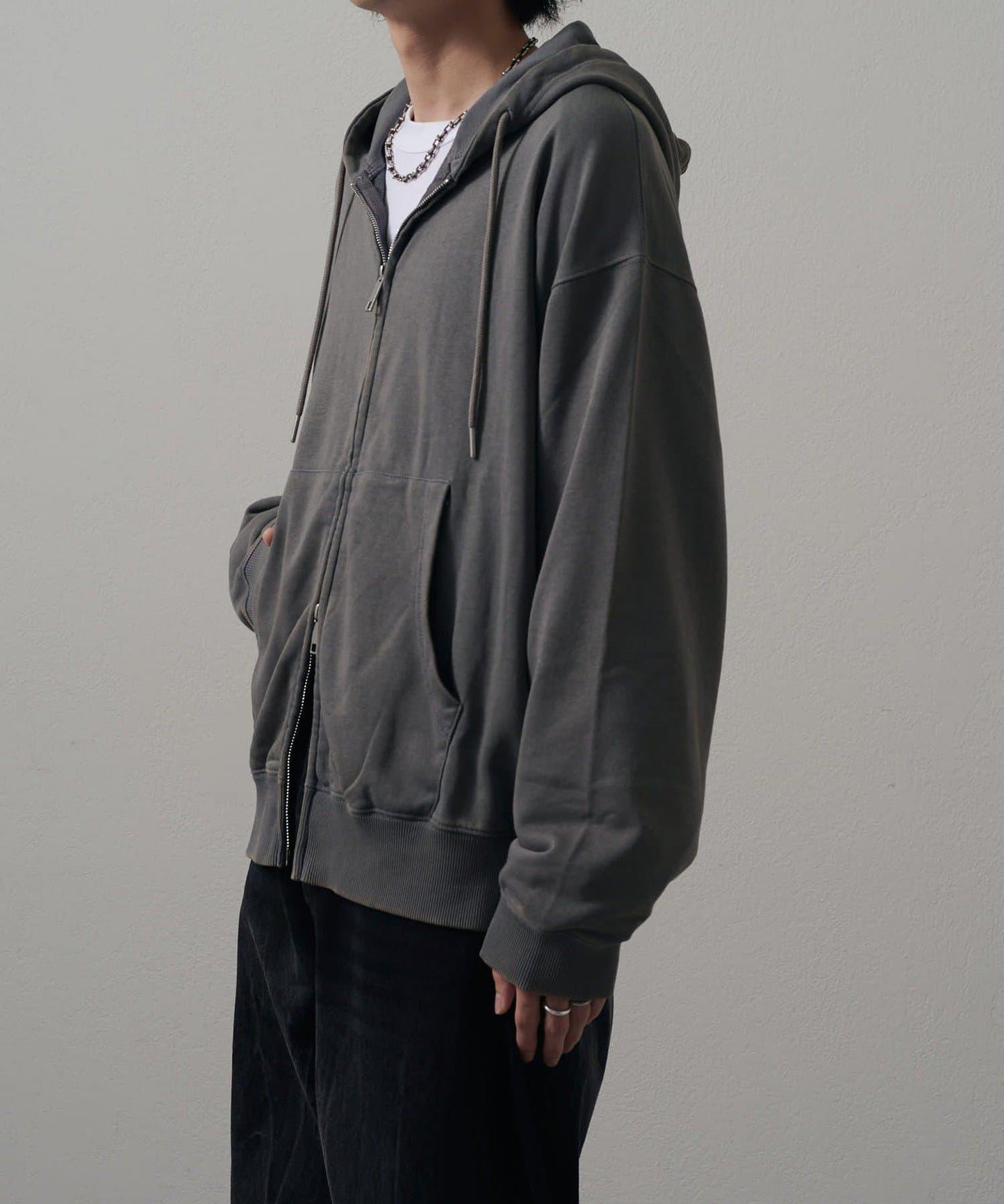 <Lui's ONE>雪花水洗拉鍊衛衣連帽衫