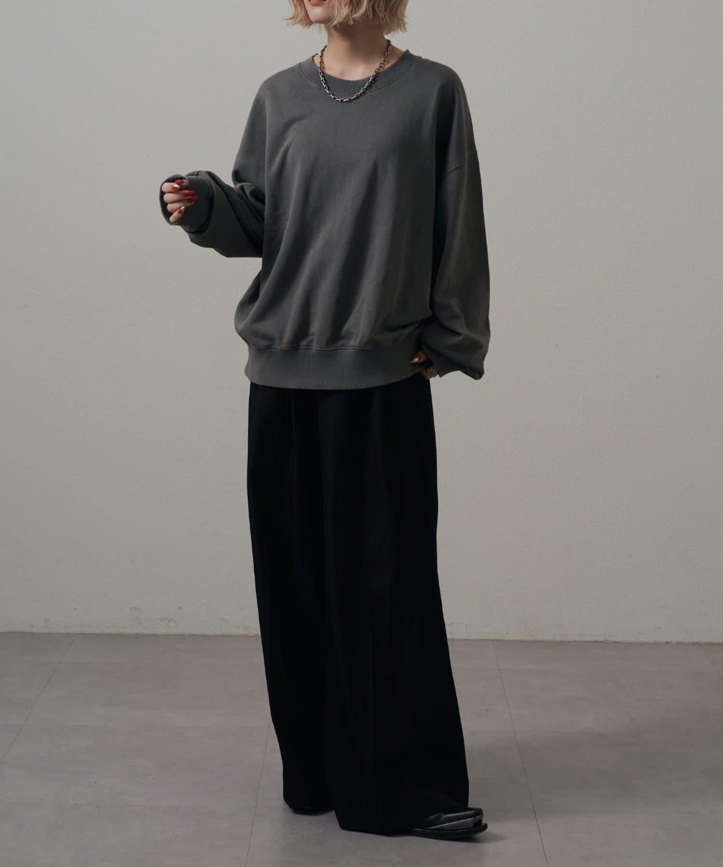 <Lui's ONE>雪花水洗圓領衛衣