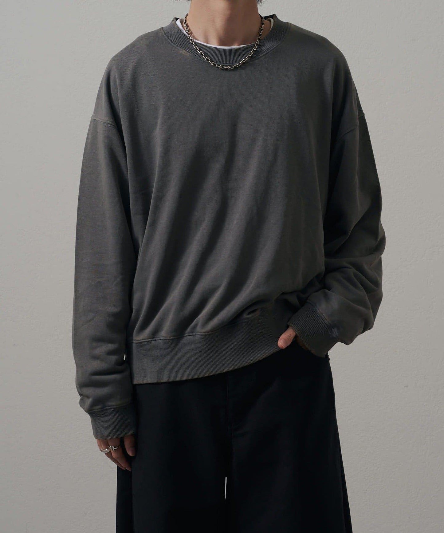 <Lui's ONE>雪花水洗圓領衛衣