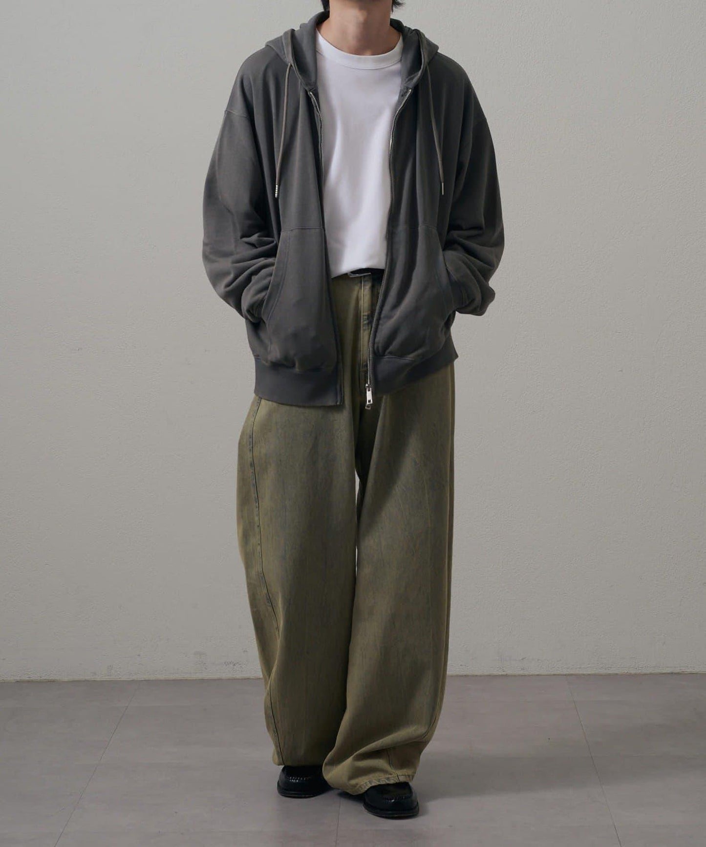 <Lui's ONE>雪花水洗拉鍊衛衣連帽衫