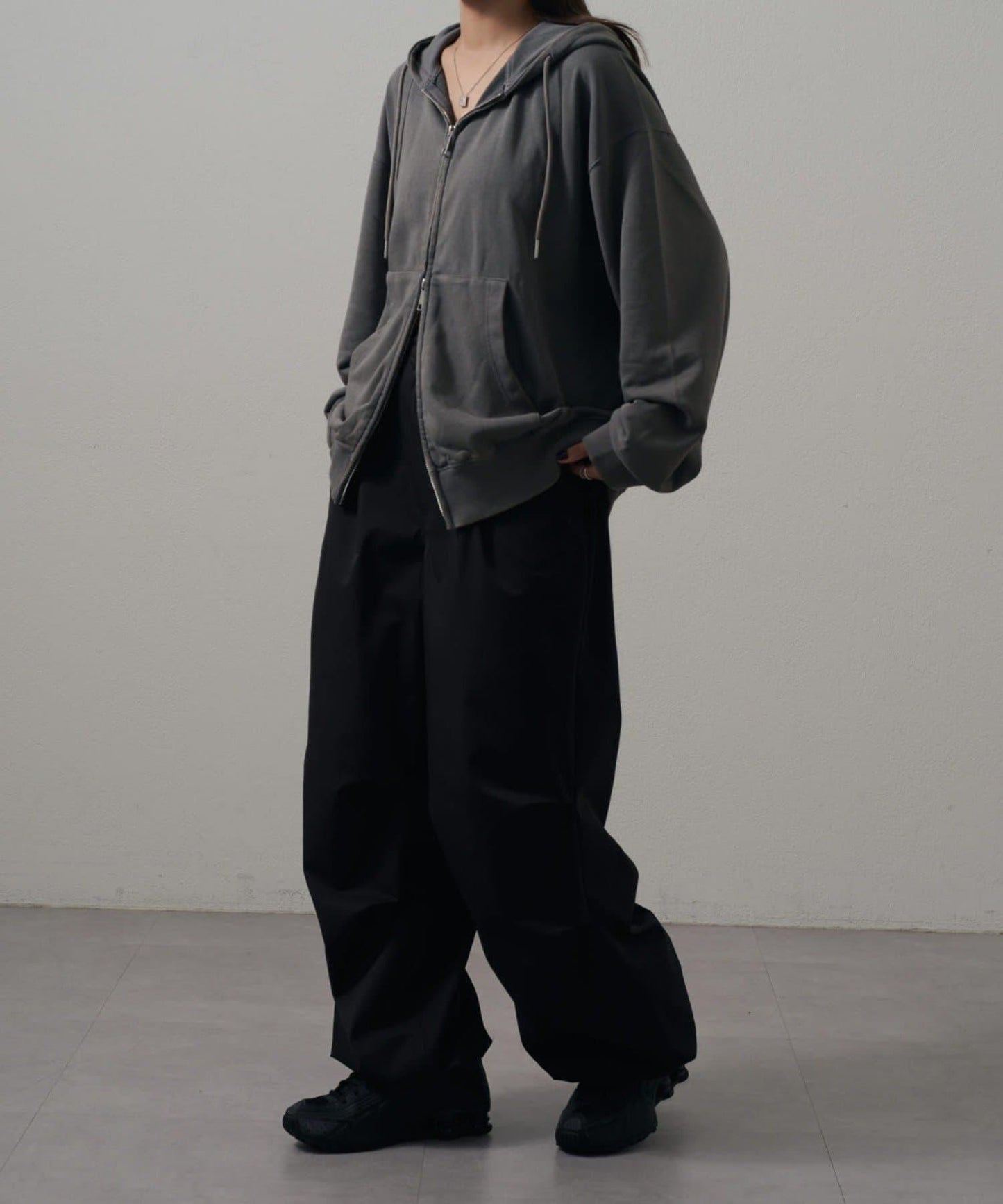 <Lui's ONE>雪花水洗拉鍊衛衣連帽衫