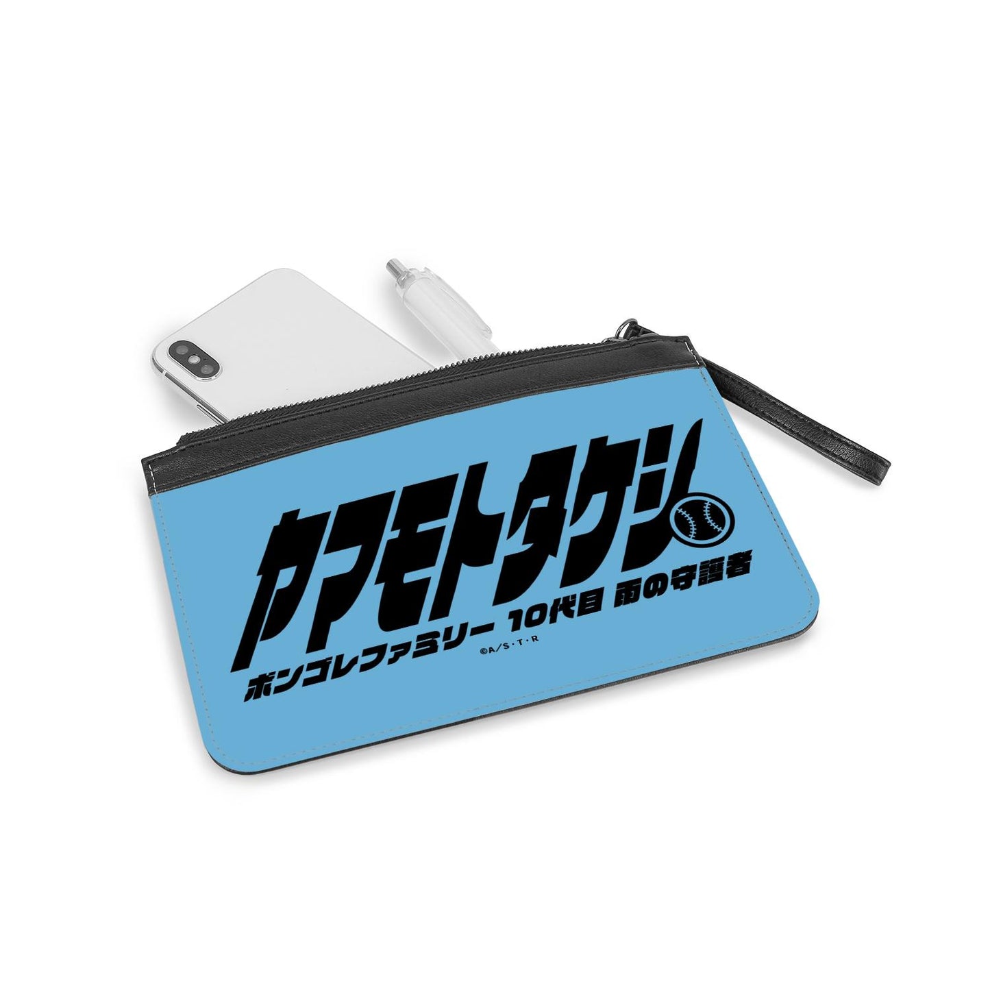 《家庭教師HITMAN REBORN!》山本武 ar-Unity元素姓名設計PU皮革扁平手拿包