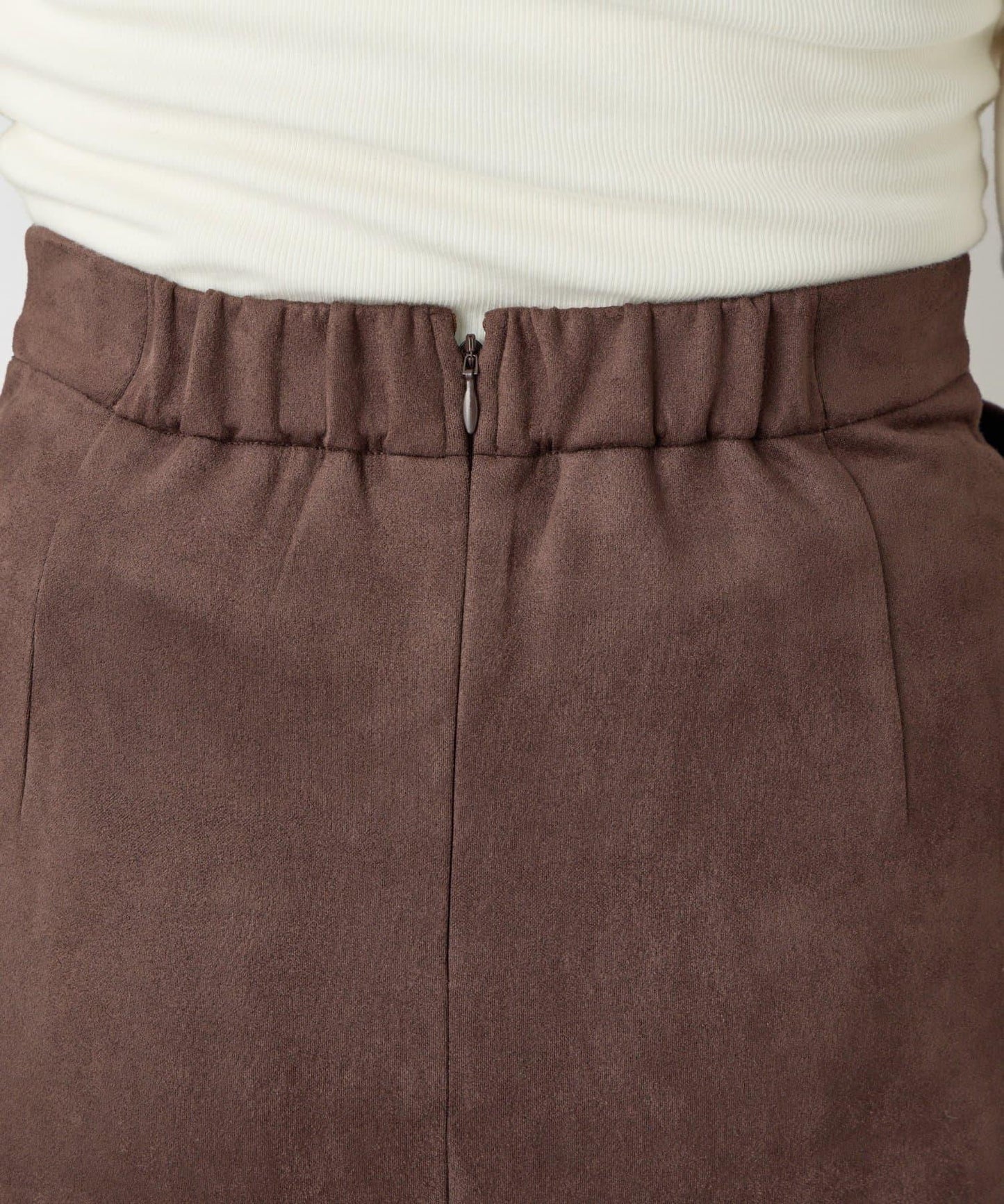 《女性優雅身形》棉花糖絨面窄身半身裙