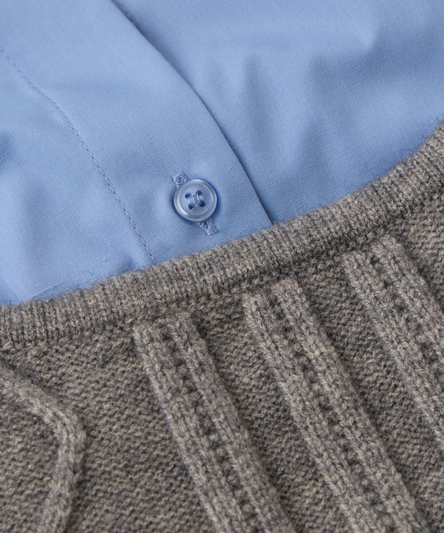 時尚風格針織背心套裝高密度襯衫