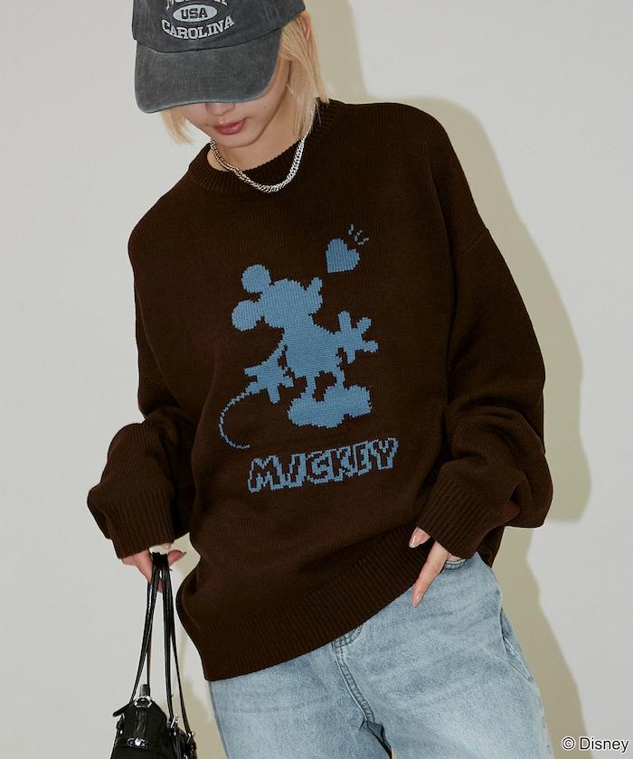 特別款 'DISNEY MICKEY MOUSE' 陰影針織衫
