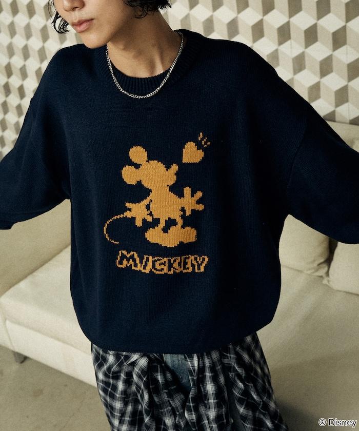 特別款 'DISNEY MICKEY MOUSE' 陰影針織衫