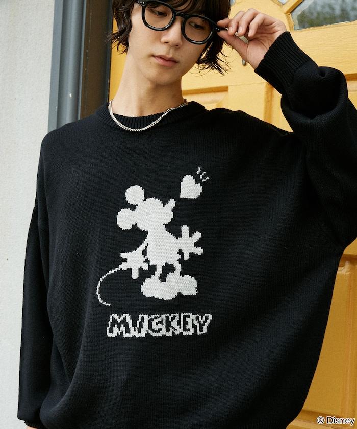 特別款 'DISNEY MICKEY MOUSE' 陰影針織衫