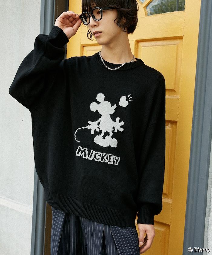 特別款 'DISNEY MICKEY MOUSE' 陰影針織衫