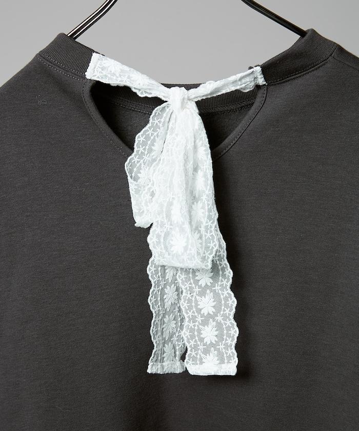 蕾絲蝴蝶結衛衣