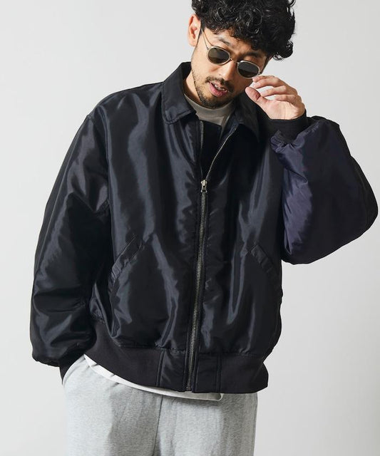 寬鬆拼接B15夾克 / 加棉短款夾克