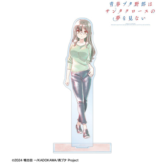 青春豬頭少年不會夢到聖誕老人_雙葉理央 Ani-Art aqua label 大號亞克力立牌