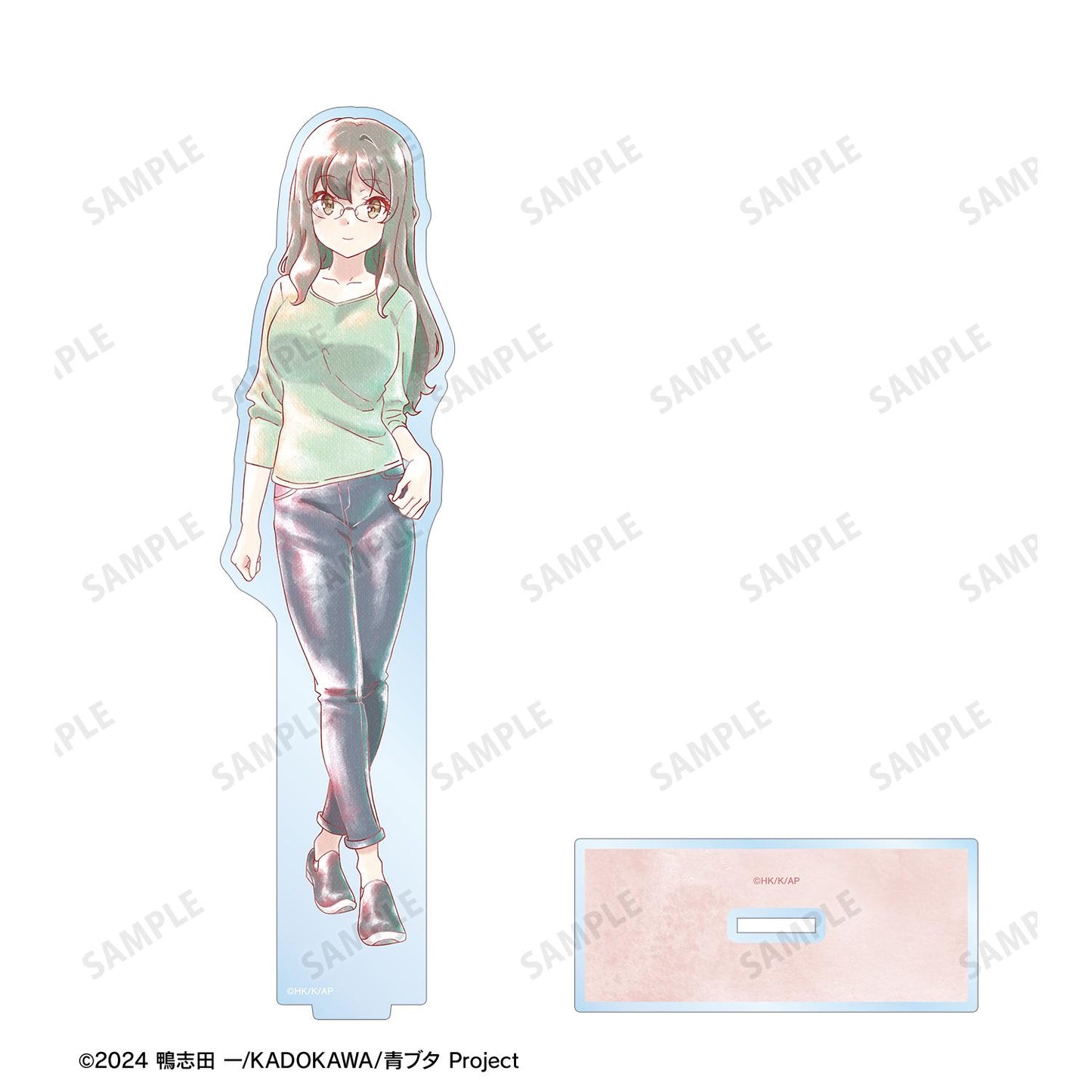 青春豬頭少年不會夢到聖誕老人_雙葉理央 Ani-Art aqua label 大號亞克力立牌