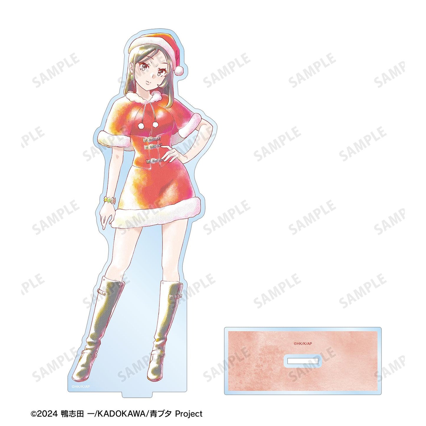 青春豬頭少年不會夢到聖誕老人_迷你裙聖誕少女 Ani-Art aqua label 大號亞克力立牌