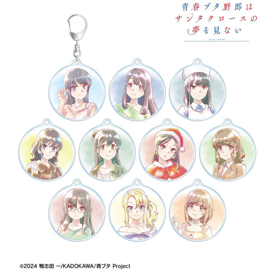 青春豬頭少年不會夢到聖誕老人_隨機 Ani-Art aqua label 亞克力鑰匙扣(單品/全套BOX)【BOX/10個裝】