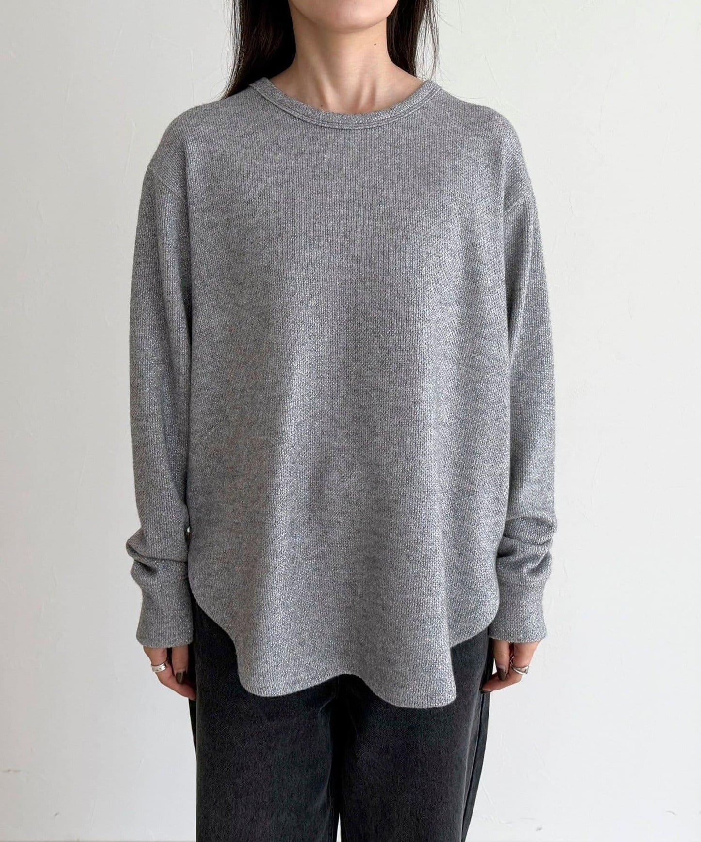 2WAY亨利領亮絲套頭衫