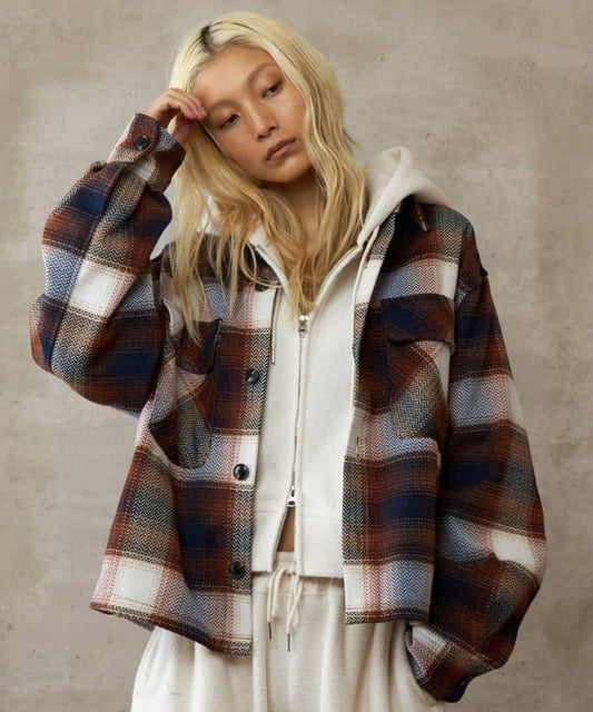 【paradigm】paradigm格紋CPO襯衫