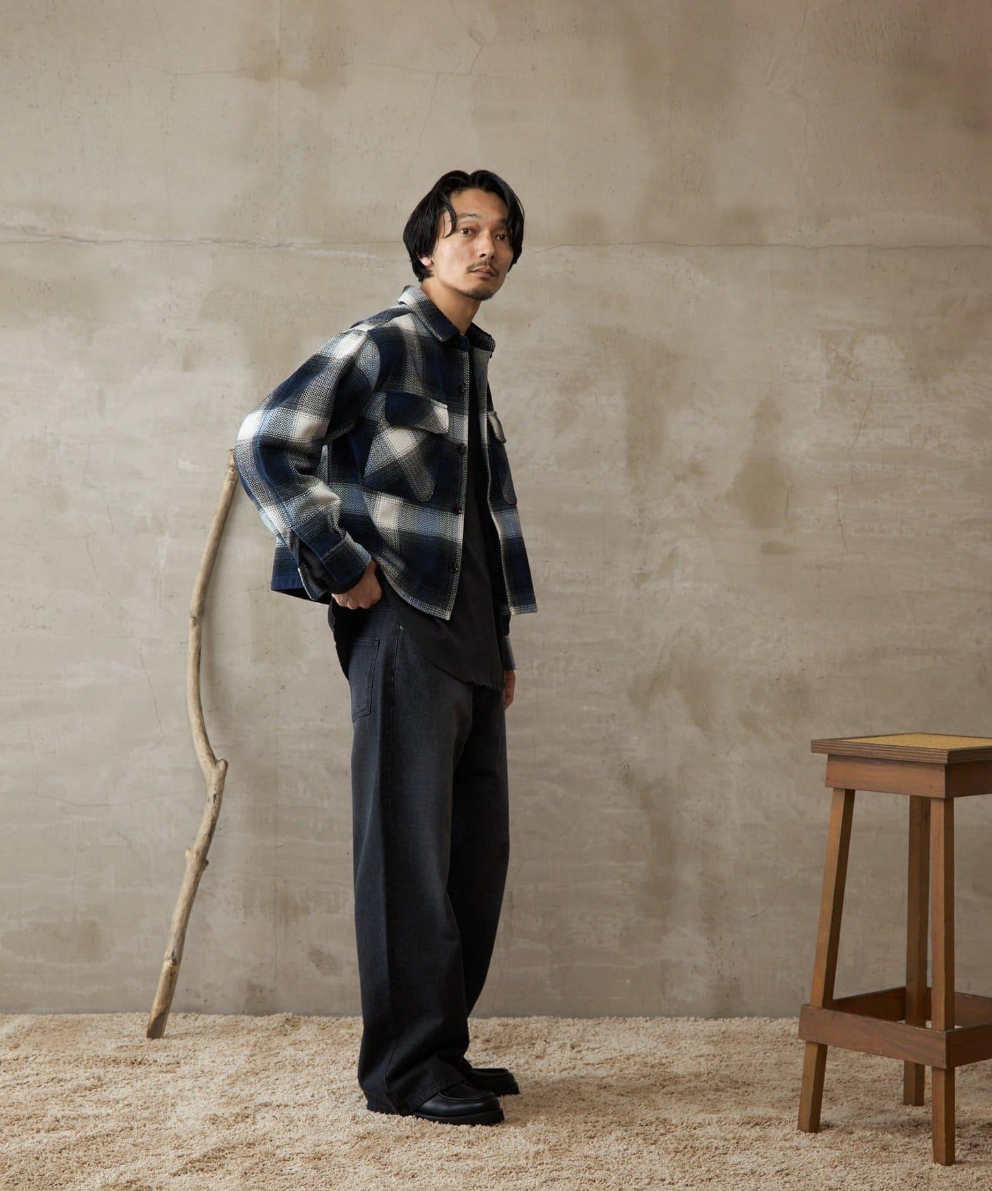 【paradigm】paradigm格紋CPO襯衫