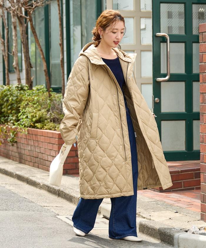 特別絎縫連帽長款羽絨服【限量】