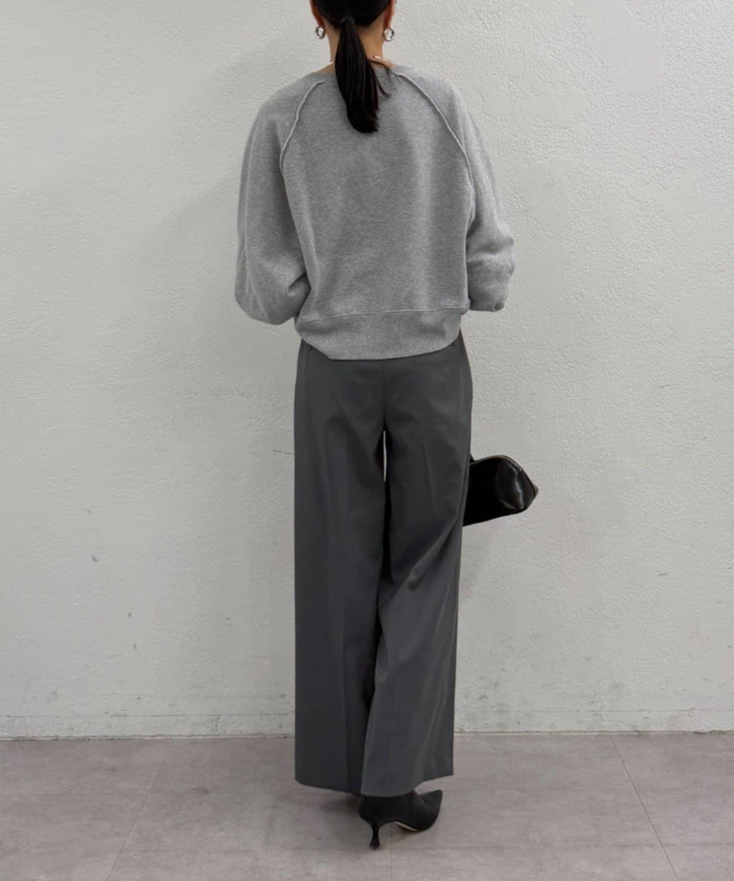 【Loungedress】直筒褶皺長褲