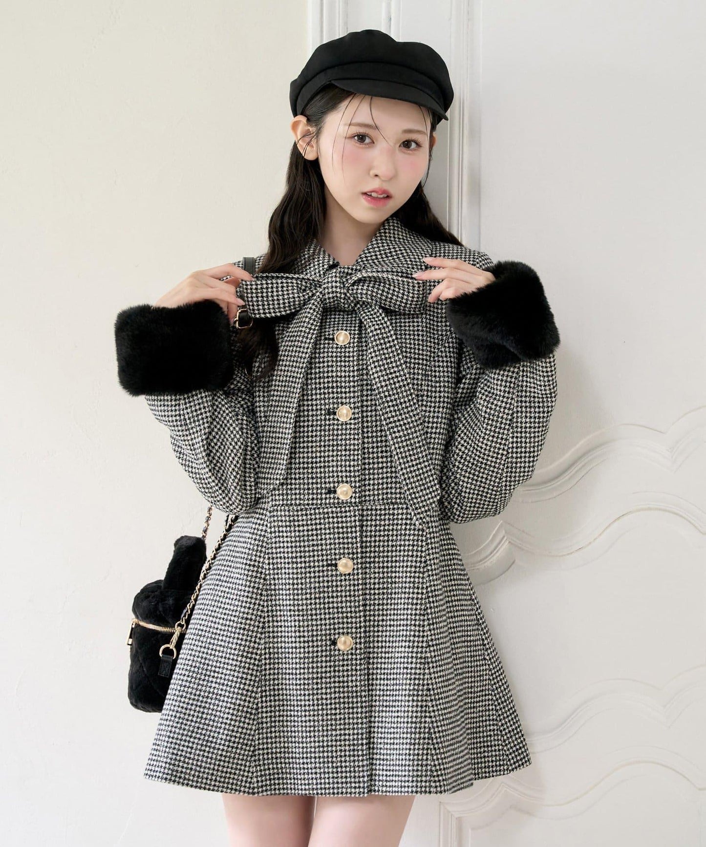 【premium order】蝴蝶結中長款大衣/含SM碼
