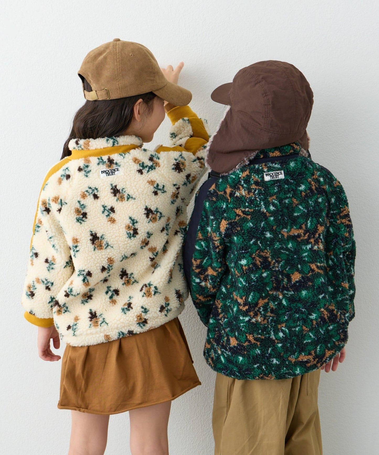 【KIDS】【男女童】全印花羊羔絨外套