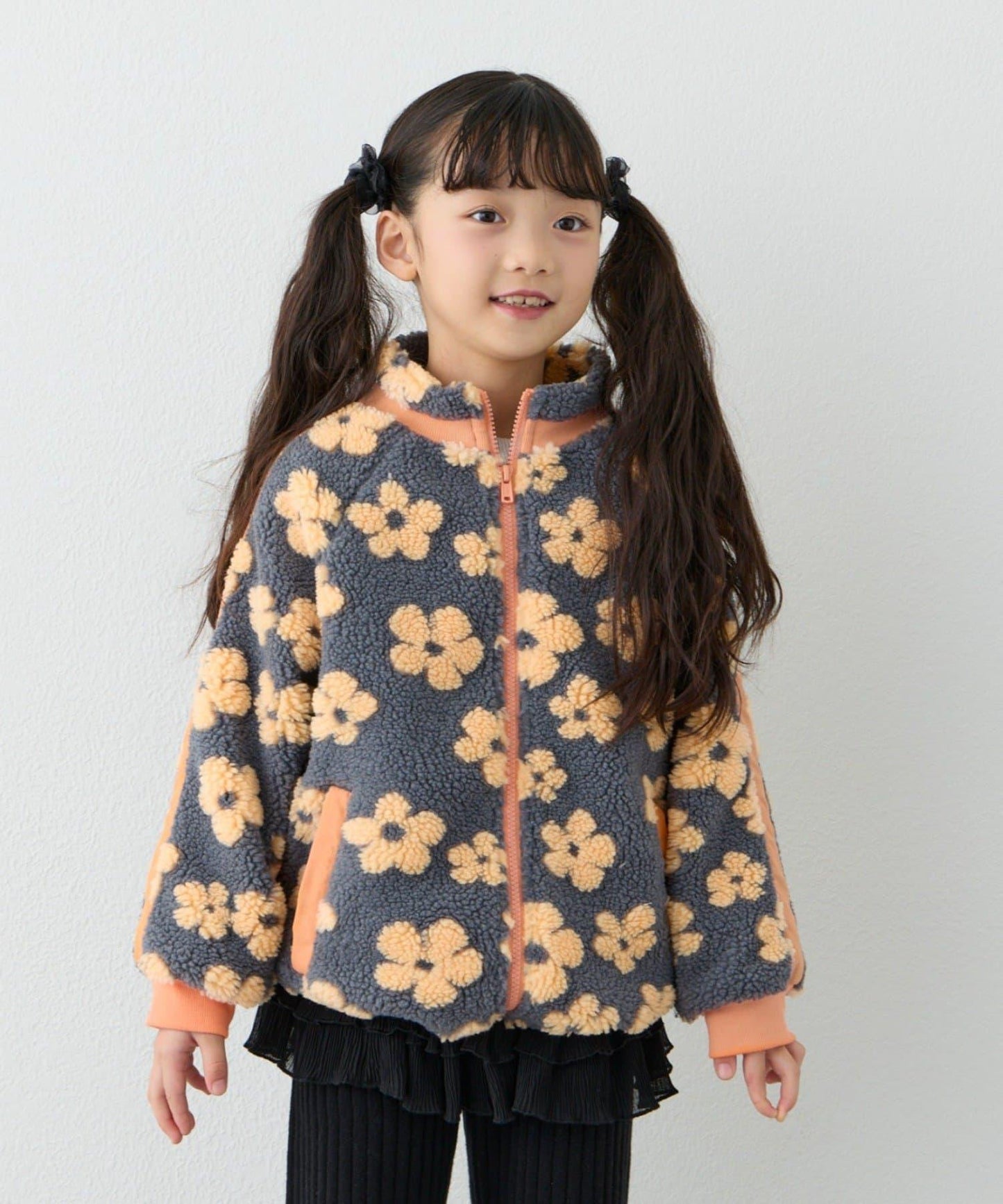 【KIDS】【男女童】全印花羊羔絨外套