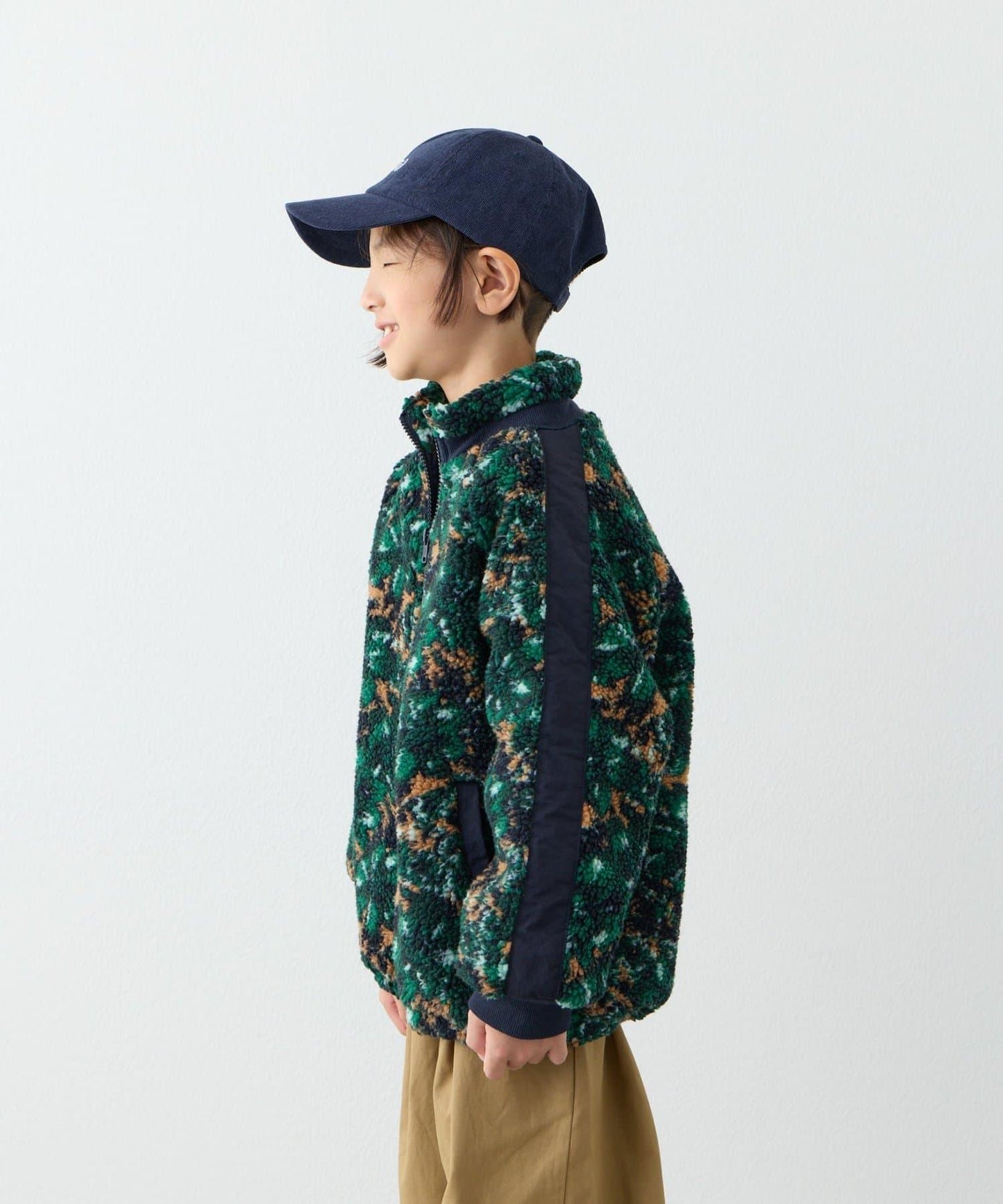 【KIDS】【男女童】全印花羊羔絨外套
