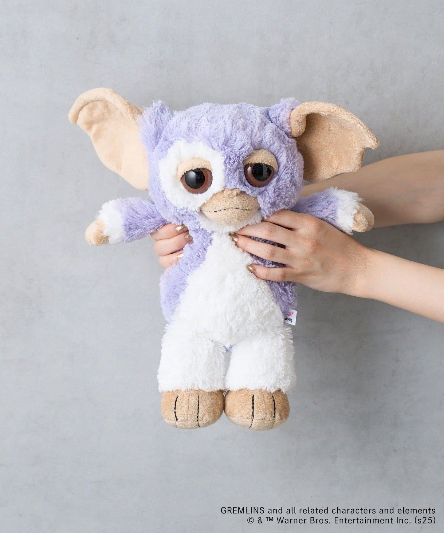 【GREMLINS 小魔怪】Gizmo 紫丁香灰色愛心 35cm