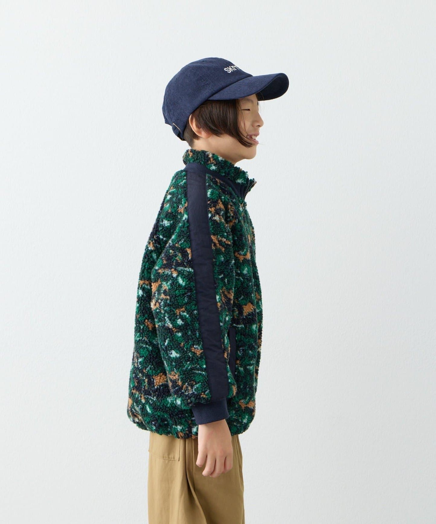 【KIDS】【男女童】全印花羊羔絨外套