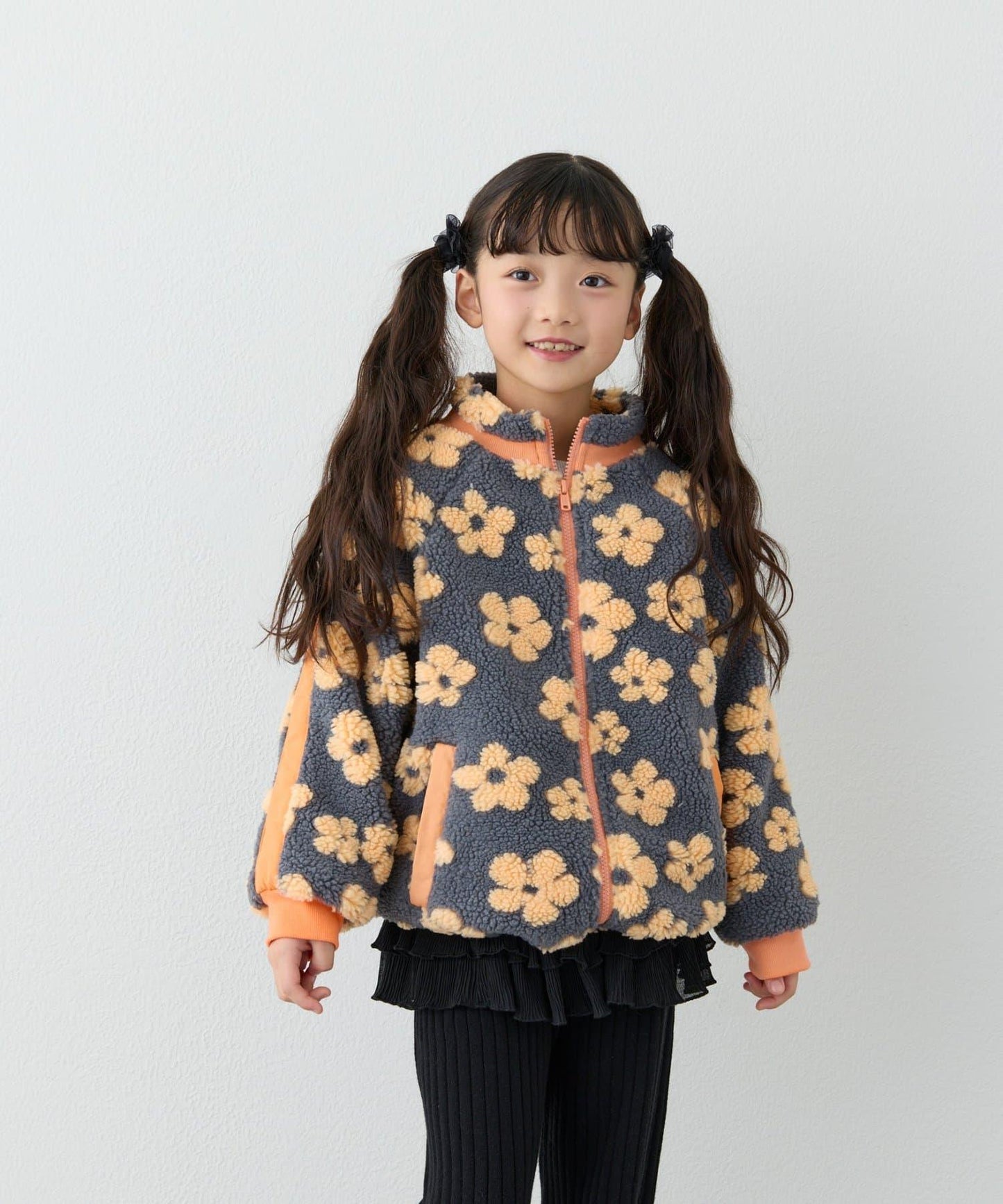 【KIDS】【男女童】全印花羊羔絨外套