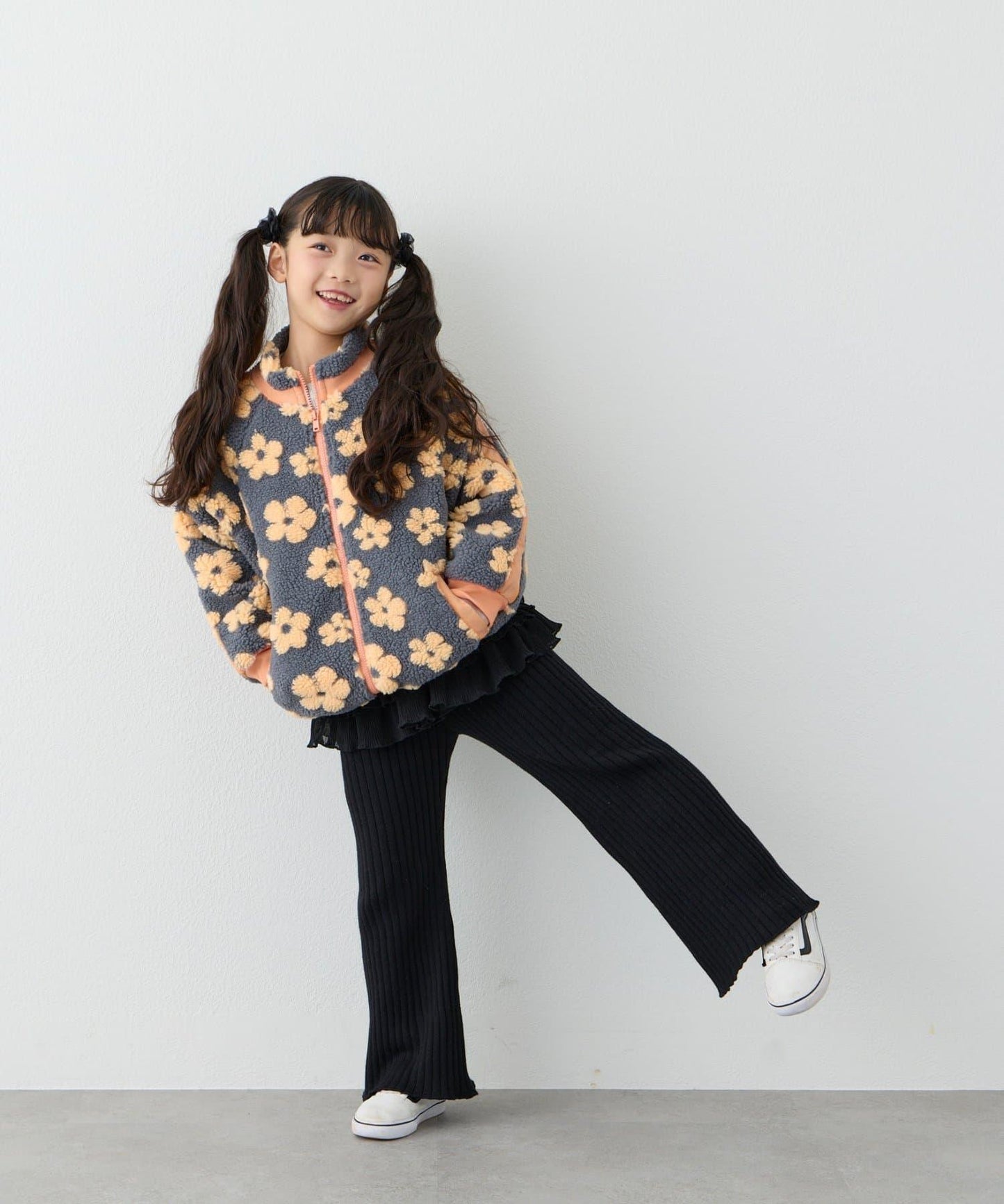 【KIDS】【男女童】全印花羊羔絨外套