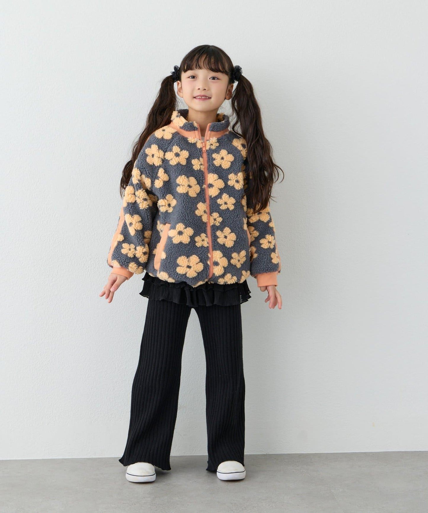 【KIDS】【男女童】全印花羊羔絨外套