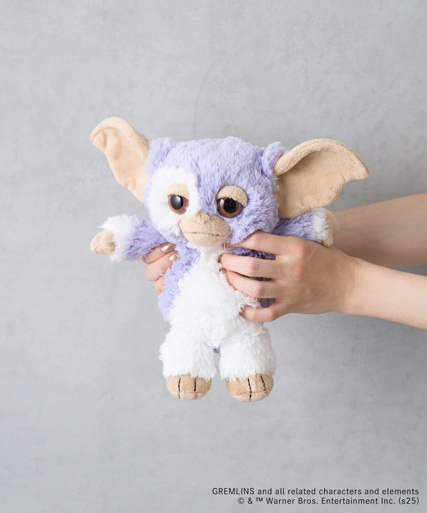 【GREMLINS 小精靈】吉茲莫 紫丁香灰色愛心 25cm