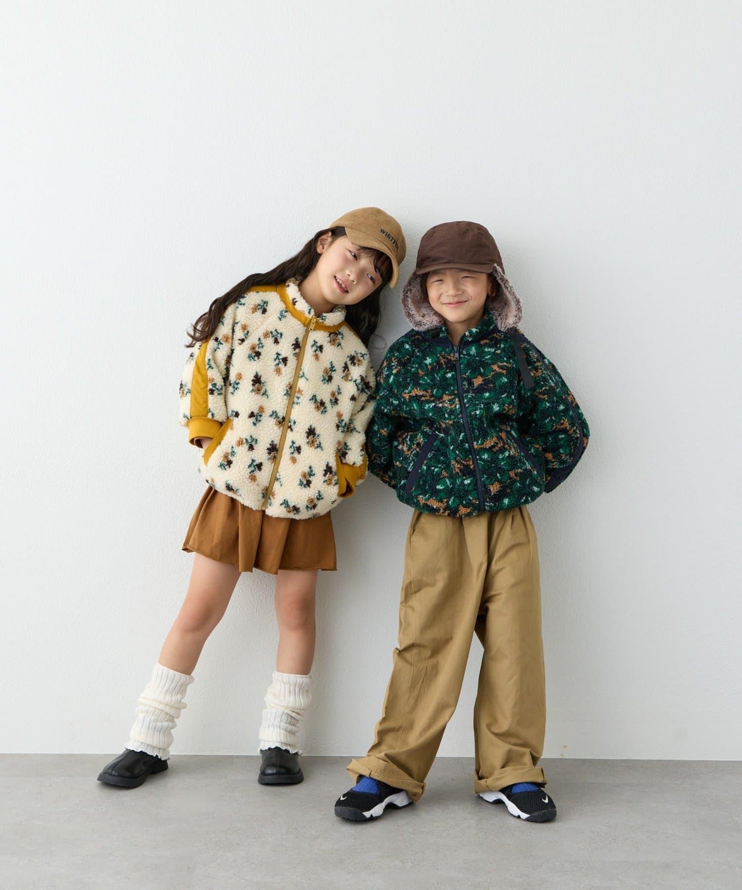 【KIDS】【男女童】全印花羊羔絨外套