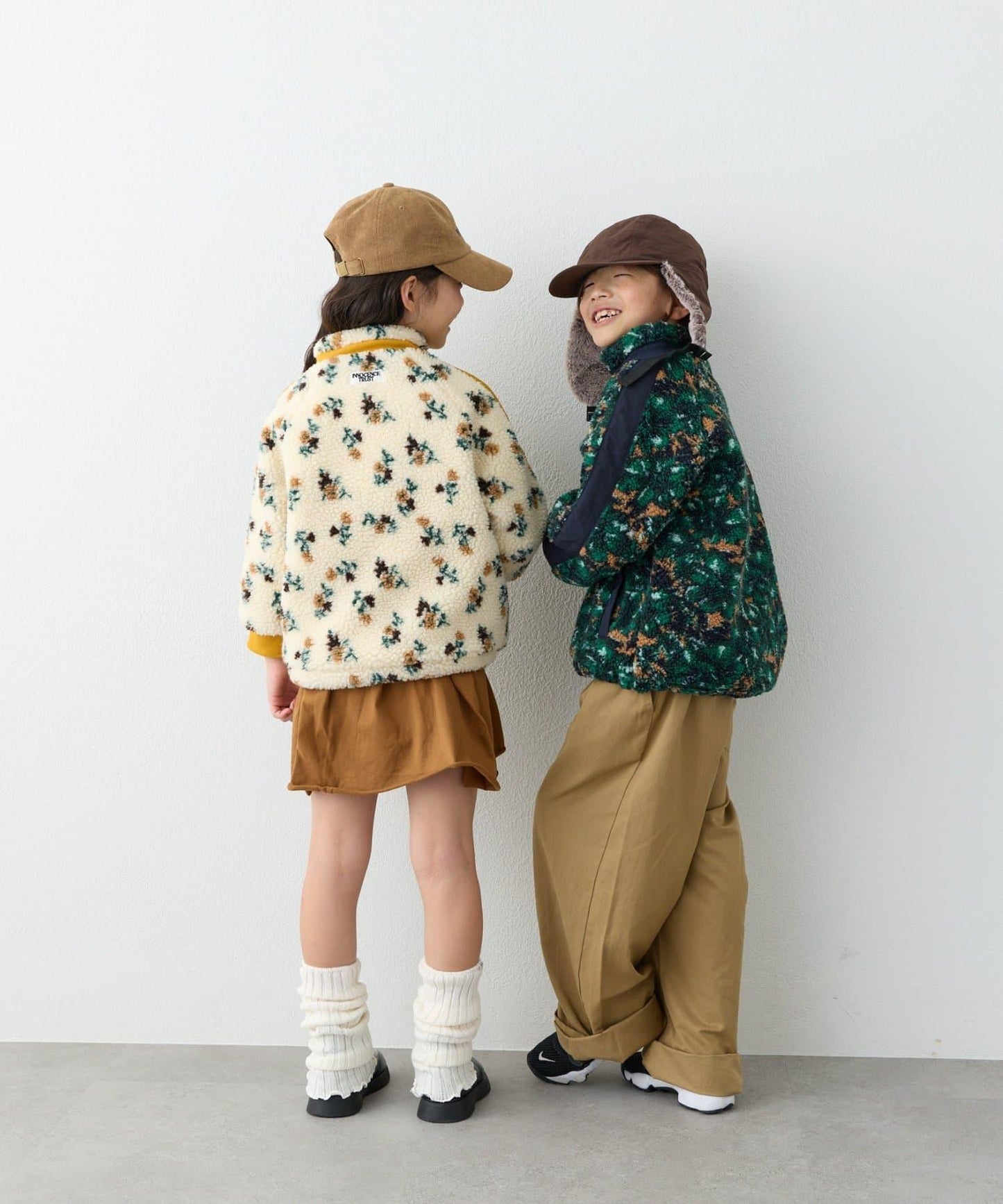 【KIDS】【男女童】全印花羊羔絨外套