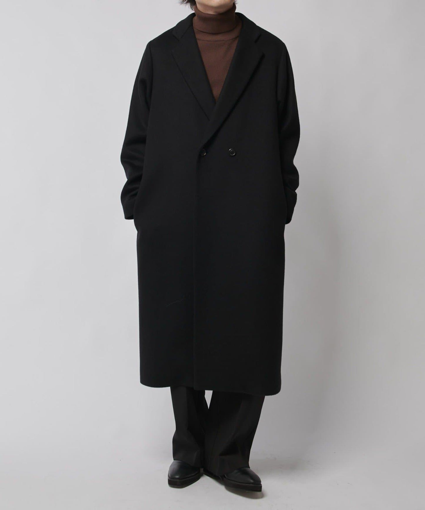 海狸毛呢經典切斯特大衣