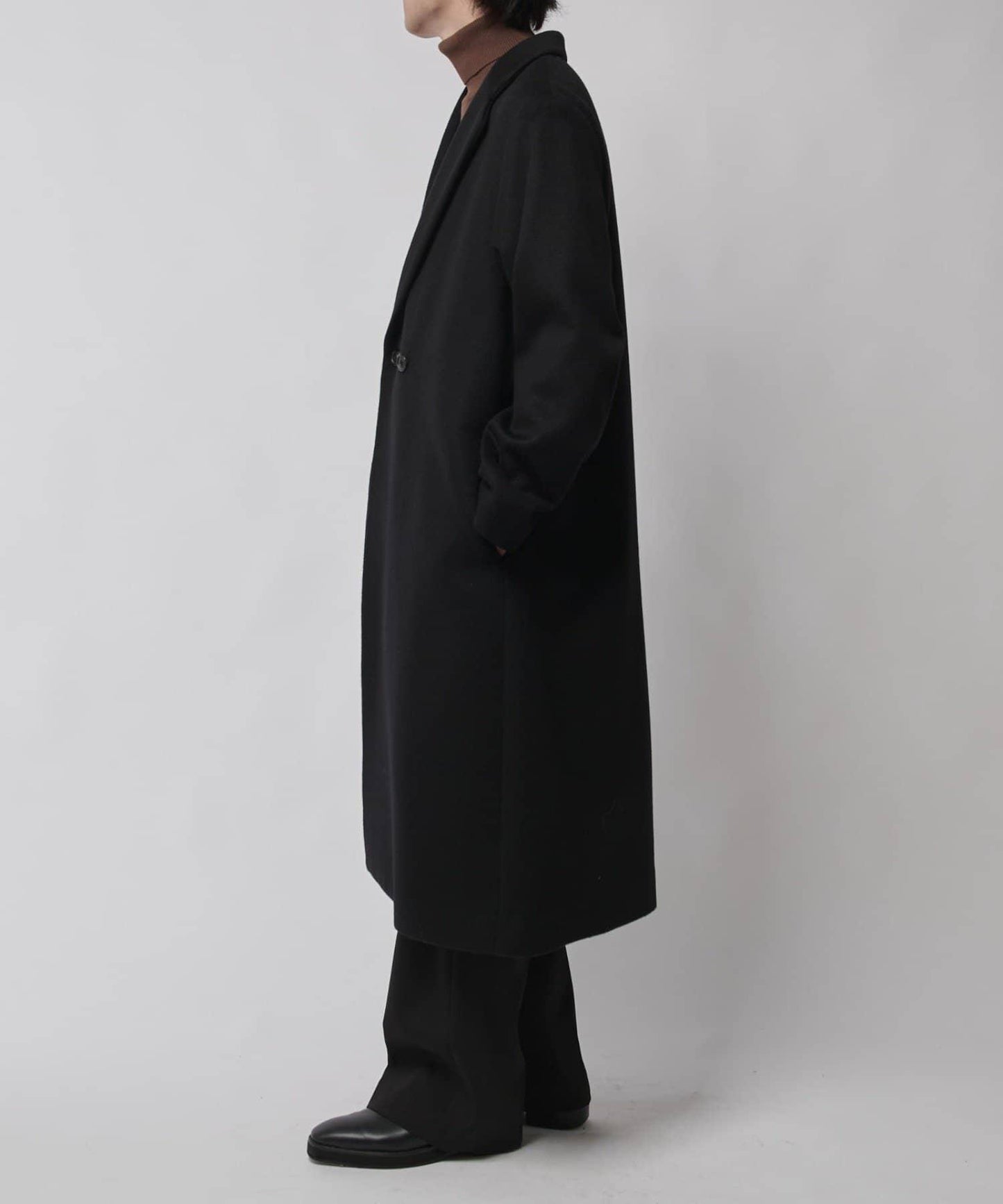 海狸毛呢經典切斯特大衣