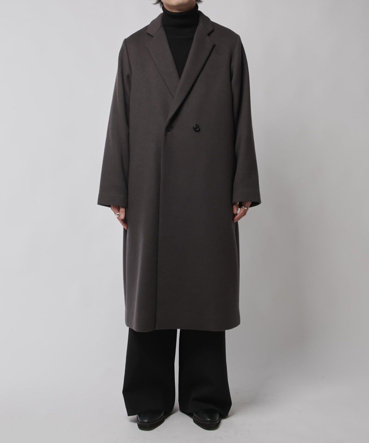 海狸毛呢經典切斯特大衣