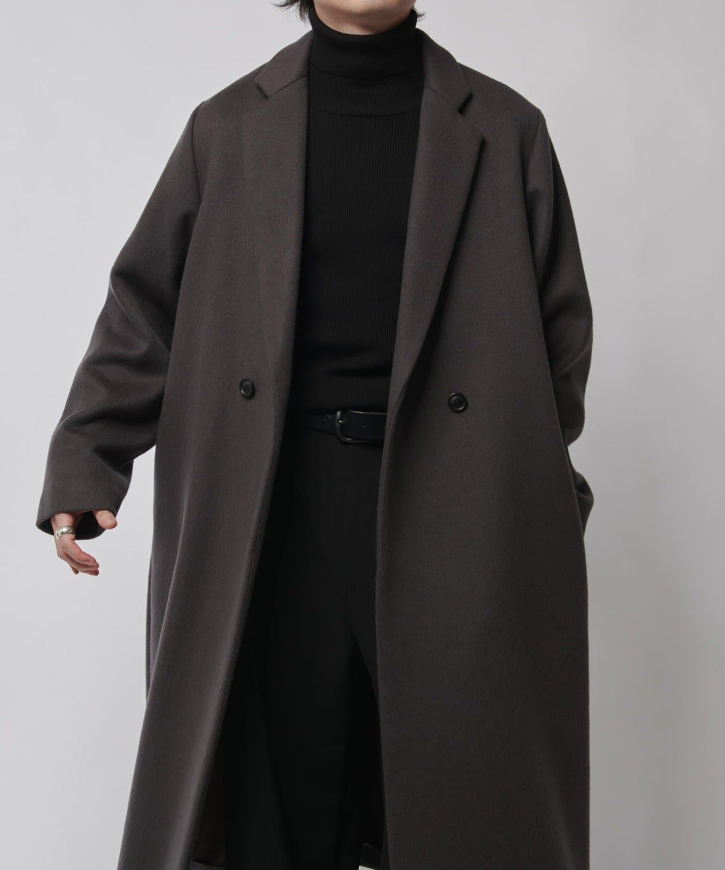 海狸毛呢經典切斯特大衣